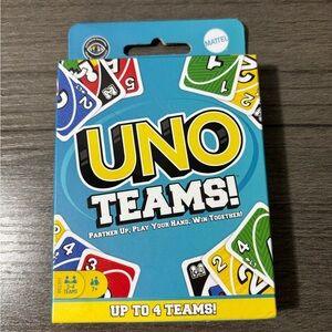 Mattel‎ UNO Teams Card Game - Blue and Red